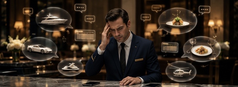 Concierge managing multiple supplier requests across separate channels
